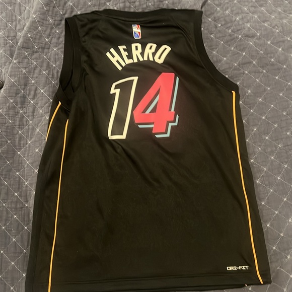 Tyler Herro retro jersey #14 mint condition. Worn once but it was too small. - Picture 2 of 3